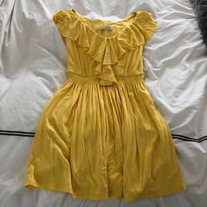 Arden B XS yellow ruffle dress